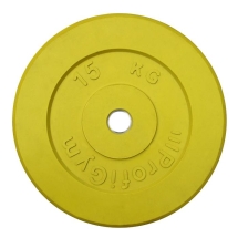 Диск «Profigym» тренировочный обрезиненный 15 кг цветной 31 мм (металлическая втулка) ДТРЦ-15/31 Диск «Profigym» тренировочный обрезиненный 15 кг цветной 31 мм (металлическая втулка) ДТРЦ-15/31