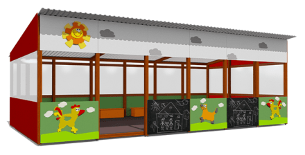 Теневой навес ВСТ 1516/2 40 м2 для улицы, фото 1