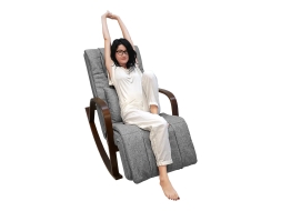 Массажное кресло качалка FUJIMO F2002 МСX Time2Chill Grey (Tailor 7) Вишня, фото 20