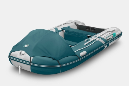 Gladiator C 400 AL ACTIVE Морской зеленый-белый моторная лодка ПВХ Алюминиевый пайол, фото 1