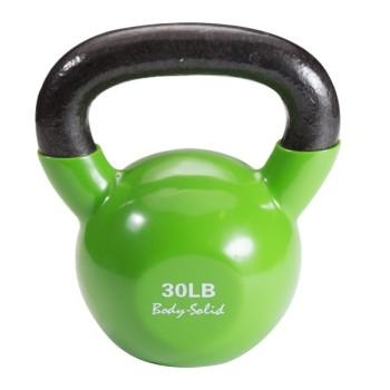 Гиря 13,6 кг (30lb) обрезиненная зеленая, фото 1