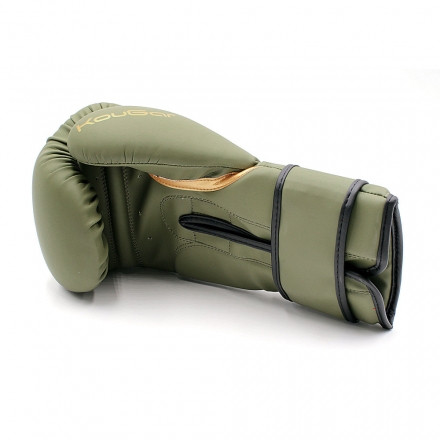 Перчатки боксерские KouGar KO900-6, 6oz, темно-зеленый, фото 3