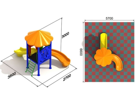 Детская площадка Кувшинка 3.3.2, фото 2