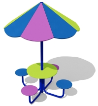 Стол детский с навесом 02006.21 для игровой площадки Стол детский с навесом 02006.21 для игровой площадки