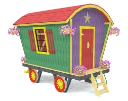 Игровой комплекс TORUDA WOOD Цыганский фургон, фото 2 Игровой комплекс TORUDA WOOD Цыганский фургон, фото 2
