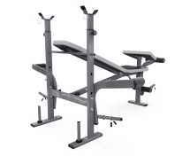 Скамья со стойками под штангу DFC D703 PRO с партой для бицепса