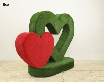 Топиари стела сердца Гармония, мини - газон Deluxe Топиари стела сердца Гармония, мини - газон Deluxe