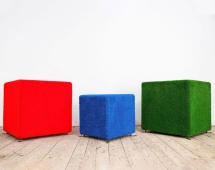 Топиари композиция Кубы - газон Eco