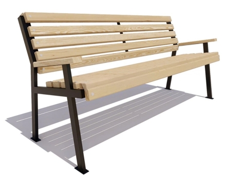 Скамейка парковая Ретро сосна 3 м, фото 1