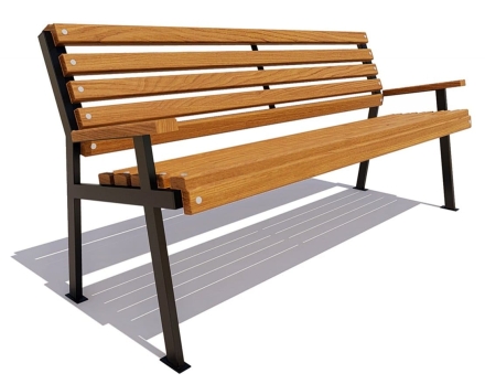 Скамейка парковая Ретро сосна 3 м, фото 2