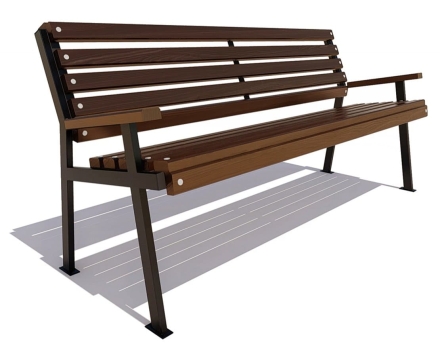 Скамейка парковая Ретро сосна 3 м, фото 3