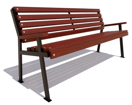 Скамейка парковая Ретро сосна 3 м, фото 4