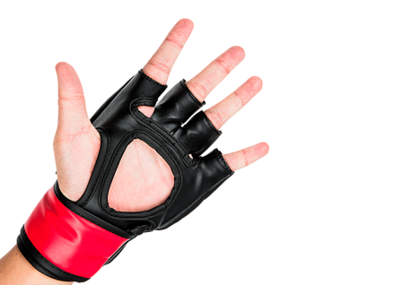 (UFC Перчатки MMA для грэпплинга 5 унций красные L/XL), фото 1
