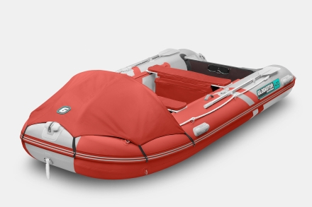Gladiator C 400 AL ACTIVE Красно-белый моторная лодка ПВХ Алюминиевый пайол, фото 1