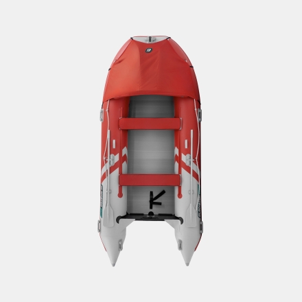 Gladiator C 400 AL ACTIVE Красно-белый моторная лодка ПВХ Алюминиевый пайол, фото 3