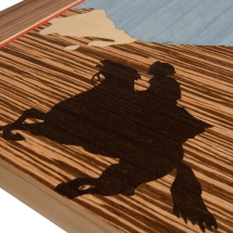 Нарды Сенеж &quot;Казбек&quot; мини (Россия, дерево, 36х22х5 см)