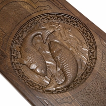 Нарды резные "Зодиак Рыбы", Ustyan Нарды резные "Зодиак Рыбы", Ustyan