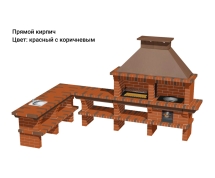 Печь Аристократ 7304 Прямоугольный кирпич коричневый 