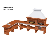 Печь Аристократ 7304 Прямоугольный кирпич коричневый 