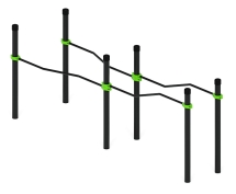 Воркаут ЛОВ 108 зеленый ВТ 102.17-02