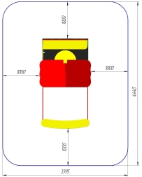 Домик-беседка Комбо ПС-59.2 с песочницей для детской площадки, фото 4 Домик-беседка Комбо ПС-59.2 с песочницей для детской площадки, фото 4