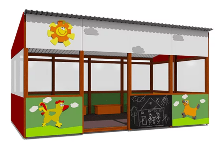 Теневой навес ВСТ 1512 серия Крепости 18 м2 для улицы, фото 1