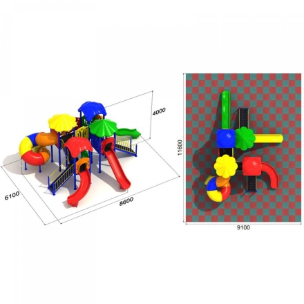 Игровая площадка Зоопарк 2.3, фото 3