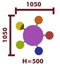 Стол детский 02005.21 для игровой площадки Стол детский 02005.21 для игровой площадки