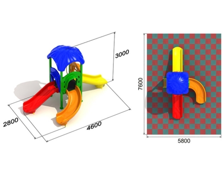 Детская площадка Ромашка 3.2, фото 3