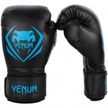 Перчатки боксерские Venum Contender Black/Cyan