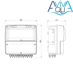 Автоматическая станция дозации без насоса AquaViva pH-Rx-Cl-t°, фото 3
