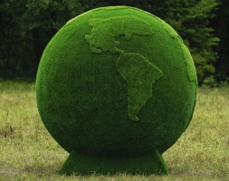 Топиари Земной шар (на подиуме), d=220см - газон Eco + Premium, фото 2