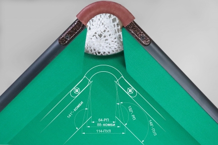 Бильярдный стол - Кадет Комби 8 Футов, Комбинированный: Русская пирамида/Американский пул, ДСП 16 ММ, фото 6