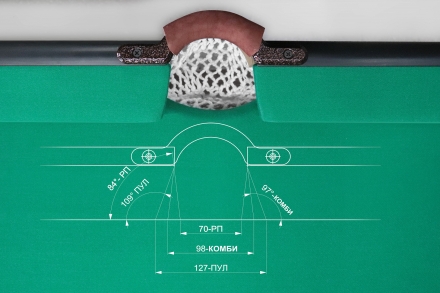 Бильярдный стол - Кадет Комби 8 Футов, Комбинированный: Русская пирамида/Американский пул, ДСП 16 ММ, фото 5