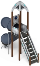 Горка тоннельная - ИО 45.14.01-01 - Космопорт (Серый) H=2000 Горка тоннельная - ИО 45.14.01-01 - Космопорт (Серый) H=2000