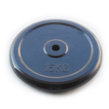 Диск JOHNS d26/d51 мм черный обрезиненный, 15кг
