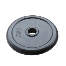 Диск JOHNS d26/d51 мм черный обрезиненный, 15кг