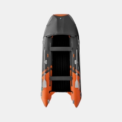Gladiator E 450 PRO AIR оранжево-темносерый моторная лодка ПВХ, фото 1