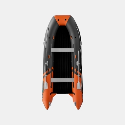 Gladiator E 450 PRO AIR оранжево-темносерый моторная лодка ПВХ, фото 2