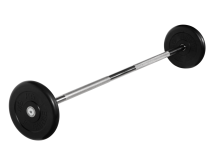 Штанга неразборная &quot;Barbell&quot; с чёрными дисками d 25 мм, 15 кг