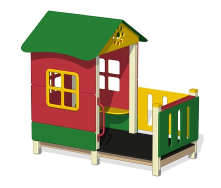 Домик-беседка Терем 3 ПС-19.1 для детской площадки, фото 2