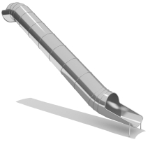 Горка из нержавеющей стали ГГТН-765.3000.005 для детской площадки Горка из нержавеющей стали ГГТН-765.3000.005 для детской площадки