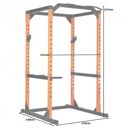 Силовая рама DFC DCGE02 (чёрный/оранжевый, три короба), фото 5