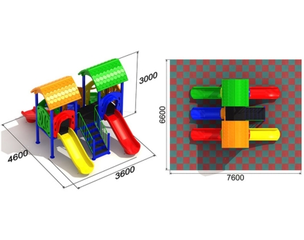 Детская игровая площадка Близнецы 3.1, фото 3