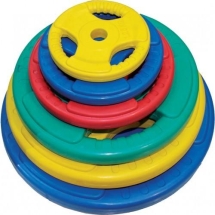 Диск обрезиненный ZSO цветной "3 HANDLE" D-26, 10 кг Диск обрезиненный ZSO цветной "3 HANDLE" D-26, 10 кг