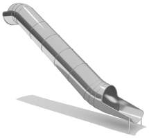 Горка из нержавеющей стали ГГТН-765.2500.004 для детской площадки Горка из нержавеющей стали ГГТН-765.2500.004 для детской площадки