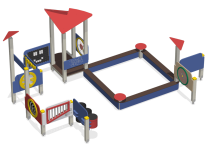 Песочный дворик ИК-162.1 для детской площадки Песочный дворик ИК-162.1 для детской площадки