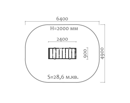 Рукоход 09001 для детской спортивной площадки, фото 3