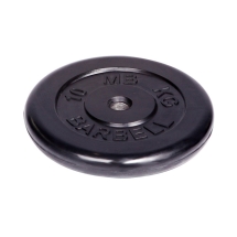 Диск обрезиненный Barbell d 31 мм чёрный 10 кг