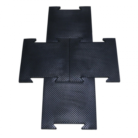 Коврик резиновый, черный, 500x500x25 мм., фото 1